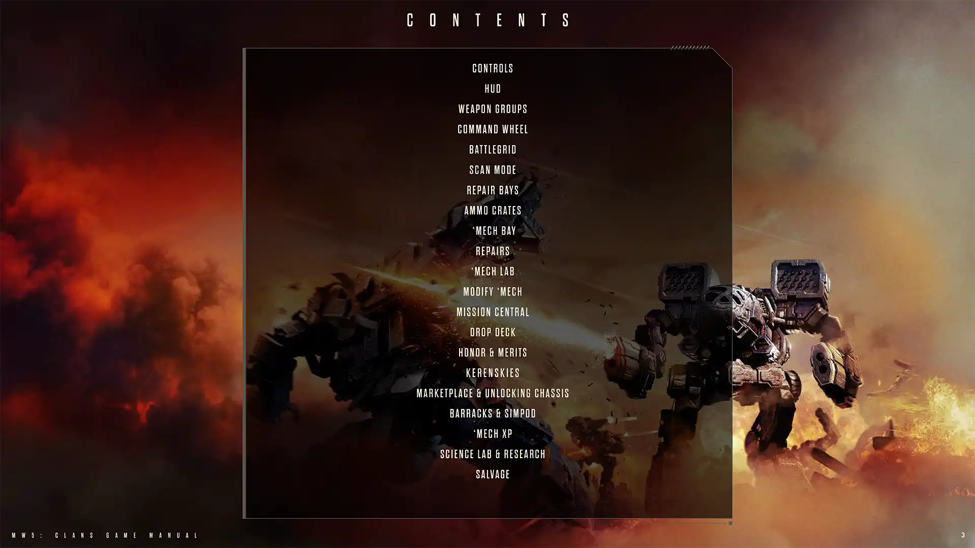 MW5:Clans Game Manual (2 of 3)