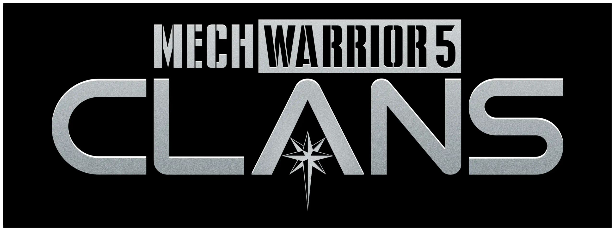 Final MechWarrior 5 Clans logo with custom typography